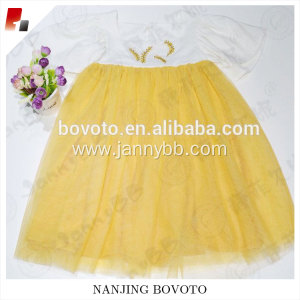 Girl summer voile dress WD Wolf embroideried